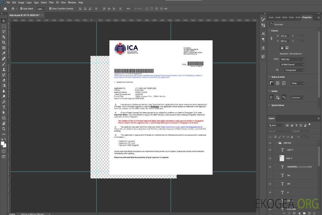 Modèle de lettre d'approbation de visa pour Singapour aux formats Word et PDF template